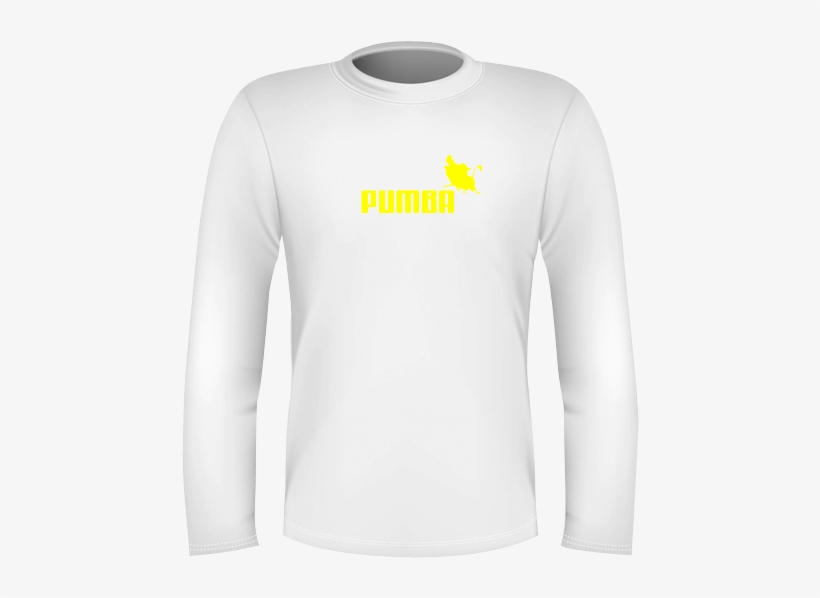 גברים ארוך לבן Pumba - T-shirt, transparent png #5262702