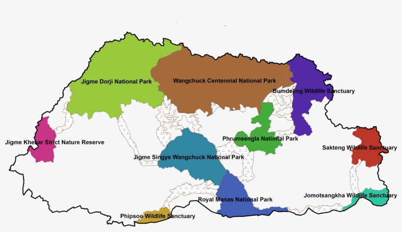 Footer Map - Wangchuck Centennial National Park, transparent png #5264754