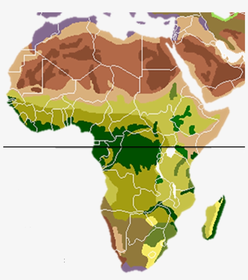 Vegetation Africa Blank - Climate Change In Savannas, transparent png #5265723