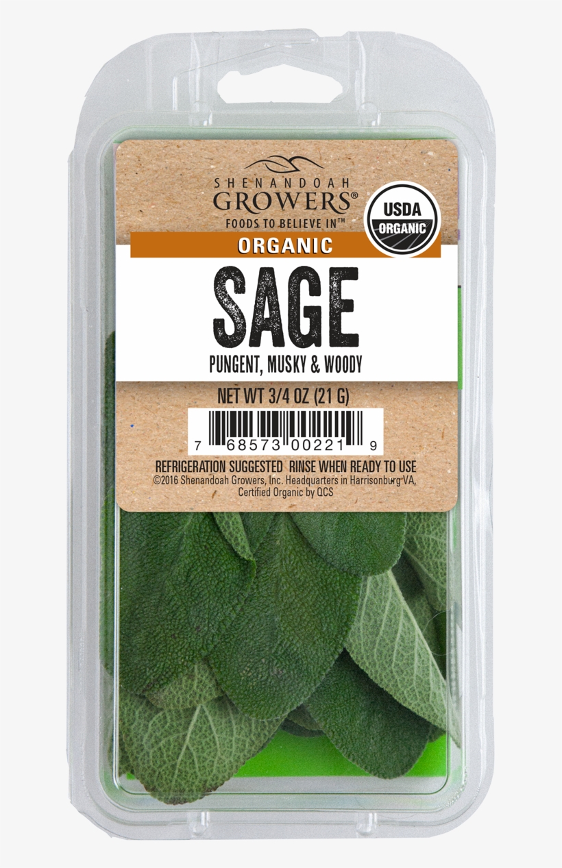 Shenandoah Growers Sage, Organic - 0.75 Oz, transparent png #5265724