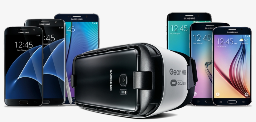 Gearvrphoneiimage - Samsung - Gear Vr - Virtual Reality Headset - Frost, transparent png #5266132