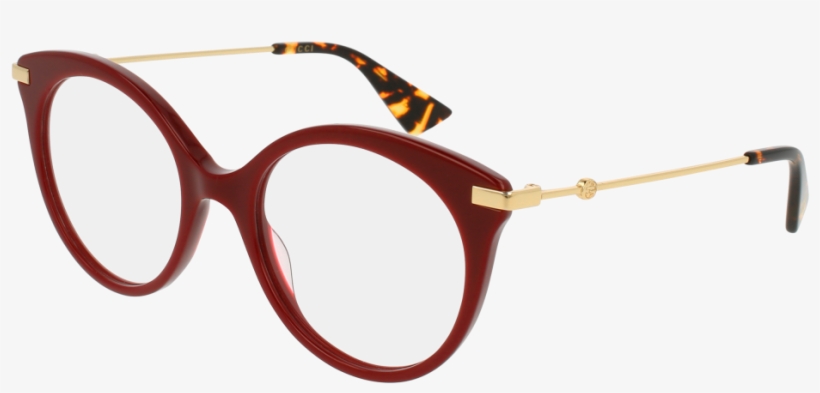 Gg0109o-006 Burgundy Gold Eyeglasses / Demo Lenses - Gucci Gg0109o, transparent png #5266309