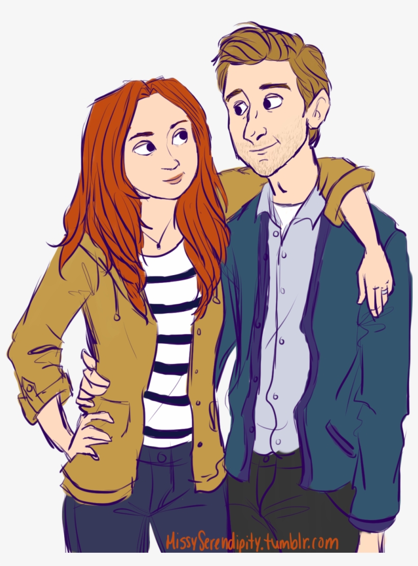 “amy And Rory Because It's Their Pondiversary And I - Amy Pond, transparent png #5267841