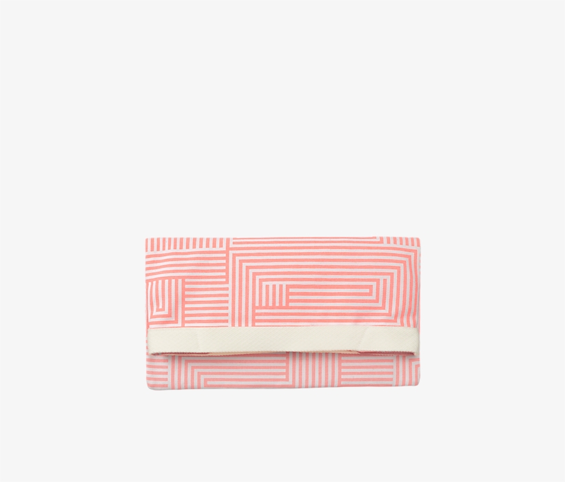 Three-way Tote In Neon Coral Signature Zig Zag - Wallet, transparent png #5269125