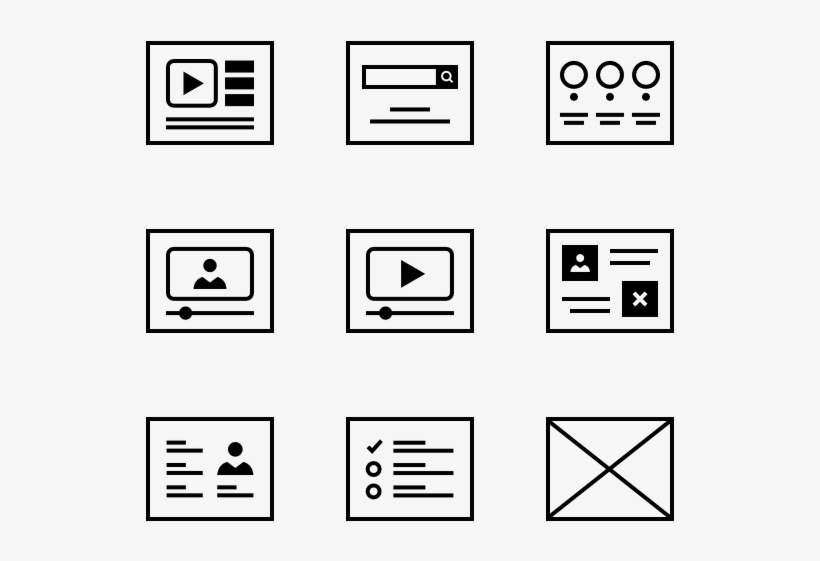 Wireframes Set - Wireframes Png, transparent png #5269677