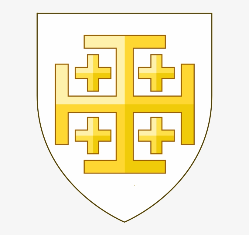Kingdom Of Jerusalem Coat Of Arms - Coat Of Arms Of The Kingdom Of Jerusalem, transparent png #5270005