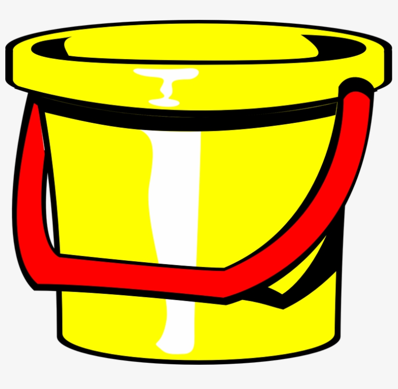 Bucket Clipart Ember - Yellow Bucket Png, transparent png #5271198
