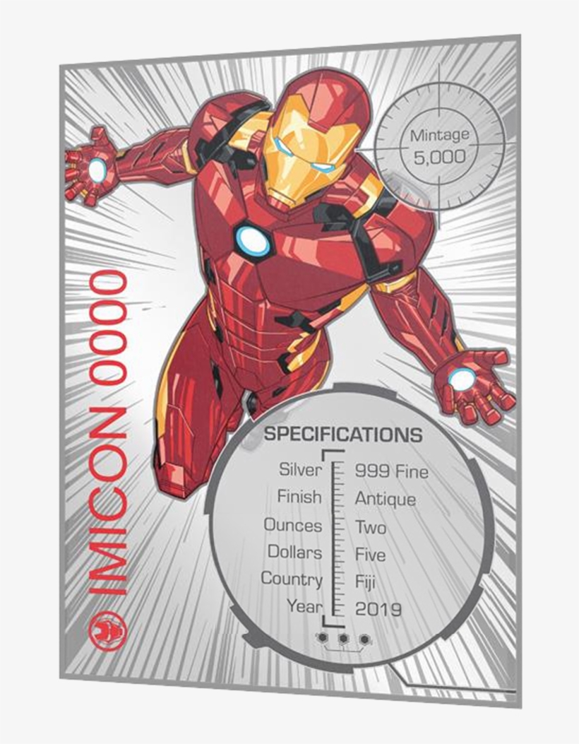 5 $ Dollar Marvel Icon Series - Iron Man, transparent png #5272443