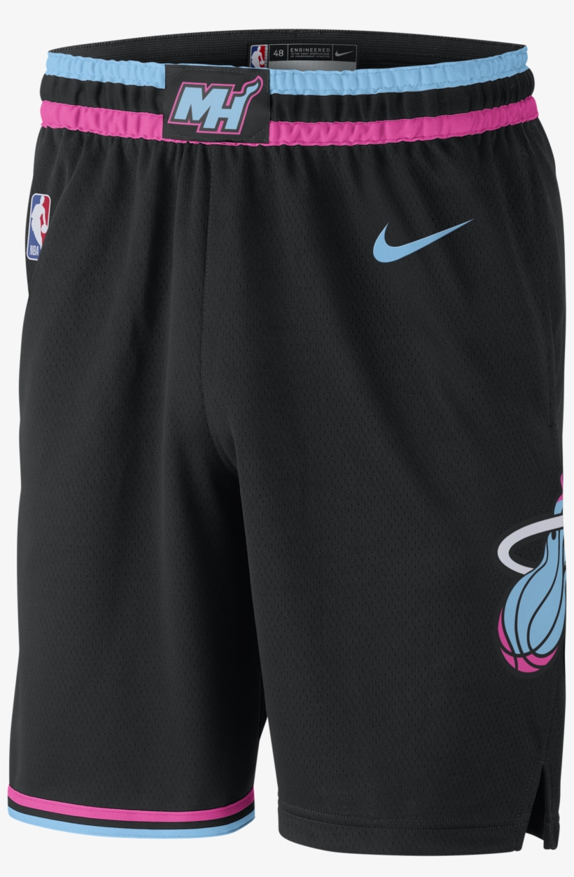 Cheap For Sale A18fd 3ee44 Nike Miami Heat Vice Nights - Miami Heat City Edition Shorts, transparent png #5272656