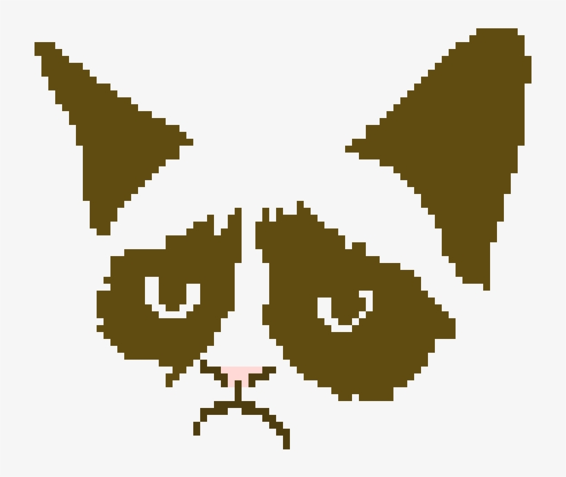 Grumpy Cat - Cross Stitch Cat Chart, transparent png #5273145