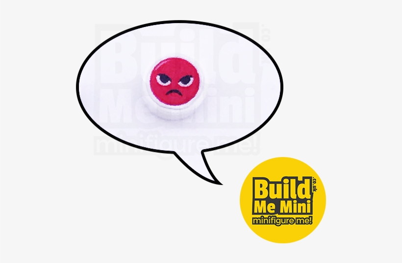 Lego Emoji Grumpy - Cartoon, transparent png #5273541