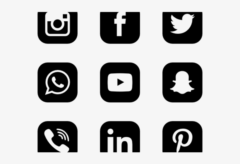 Social Media Icons Clipart - Social Media Icons Png In Gold, transparent png #5275424