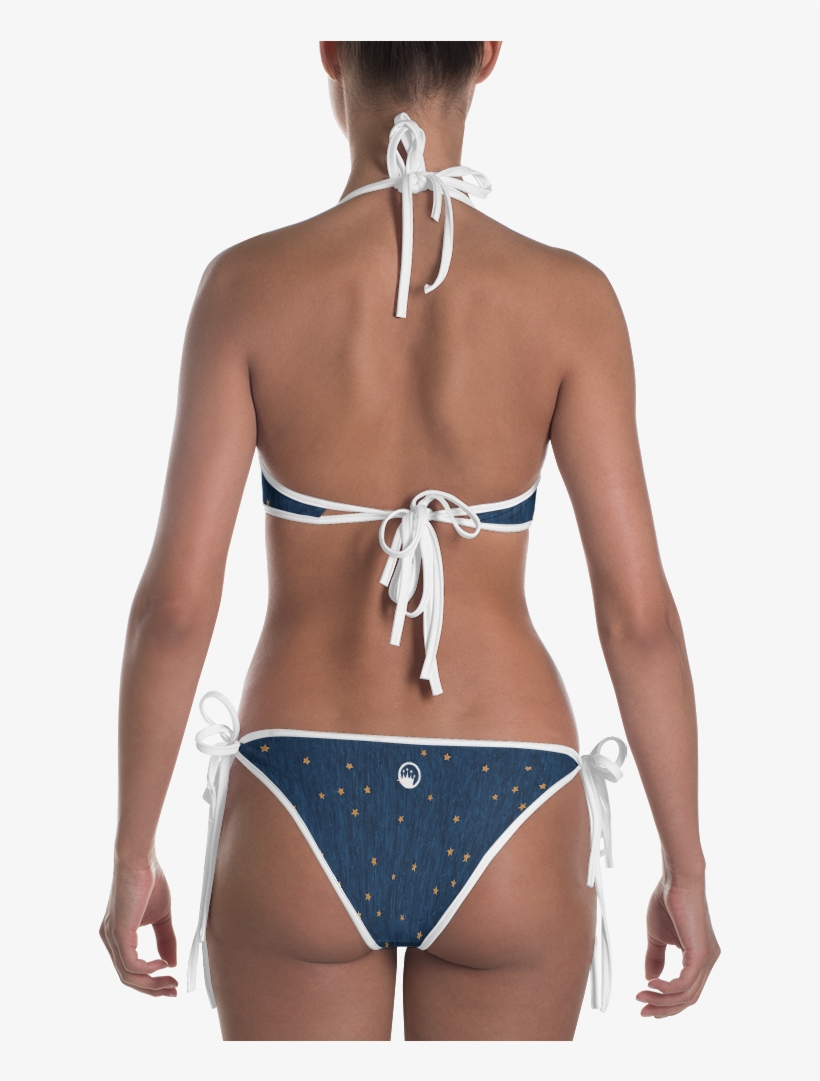 Qob® Circle Crown "sparkle" Reversible Bikini - Swimsuit, transparent png #5276304