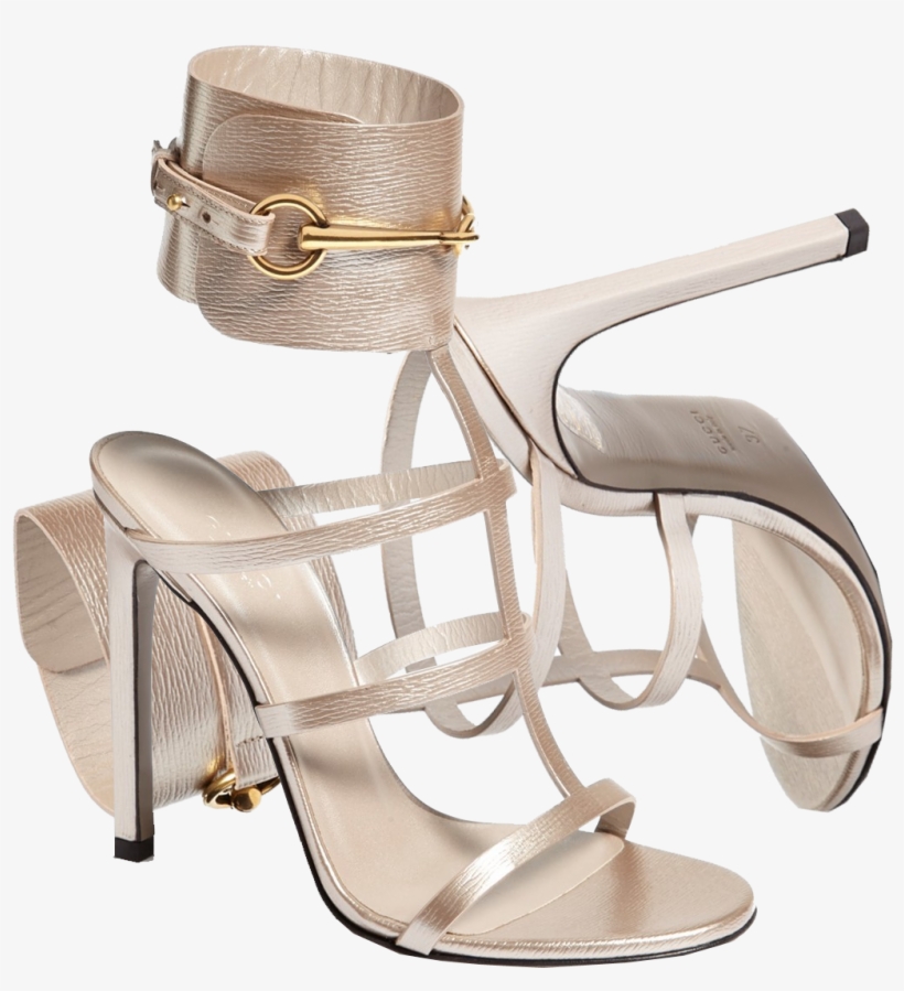 Gucci Gold Ursula Gladiator Sandals, transparent png #5277192