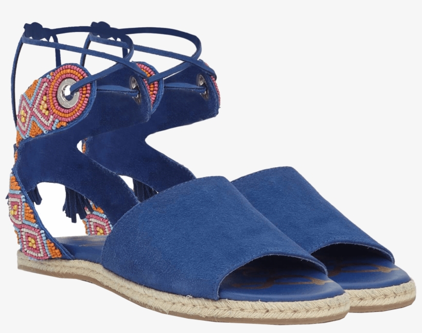 Sandales Shae Beaded Bleu - Sandal, transparent png #5277589