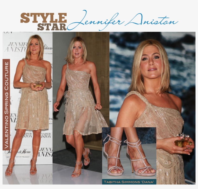 Jennifer Aniston Gold Dress, transparent png #5278092