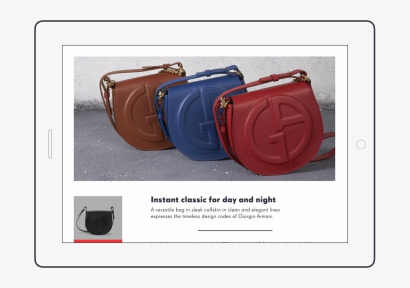 Ipad Mockup - Armani, transparent png #5278206