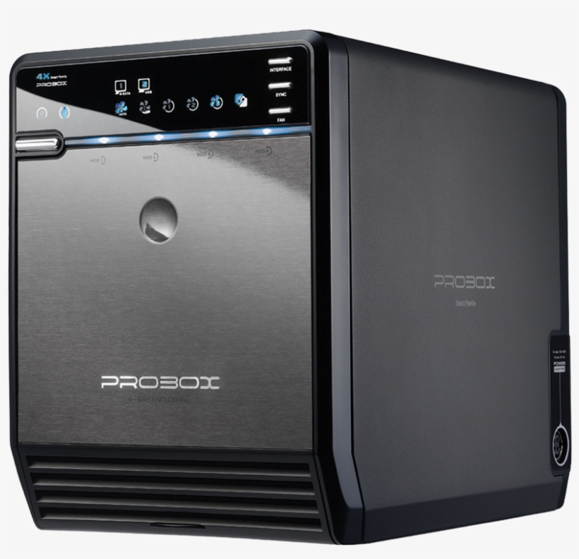 Mediasonic Hf2-su3s2 Probox 4 Bay Hard Drive Enclosure, transparent png #5278417