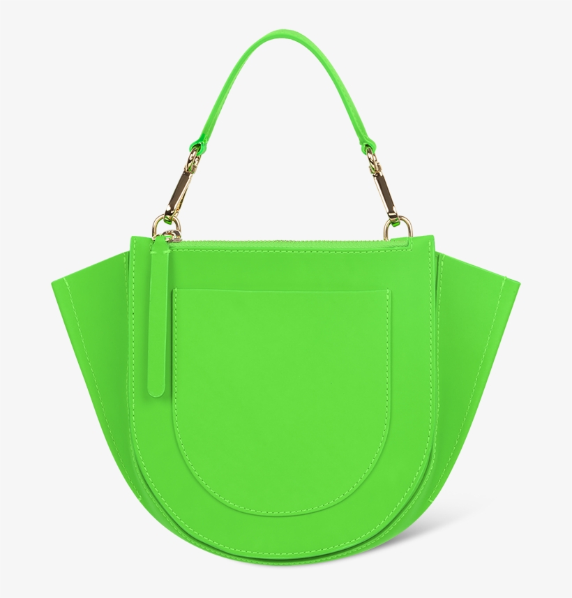 mini neon green bag