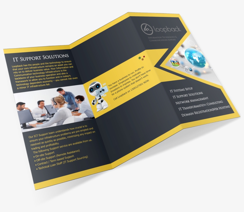 Elegant, Modern, Information Technology Flyer Design - Flyer, transparent png #5280892