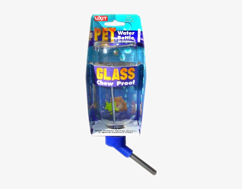 Lixit Water Bottle Hamster/gerbil Glass 8oz - Lixit Corporation - Glass Water Bottle - 8 Oz., transparent png #5281408