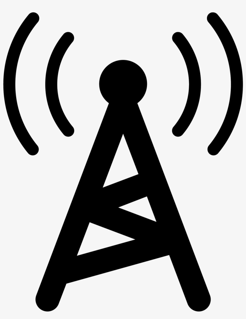 Radio Tower Filled Icon - Telecommunications Icon Png, transparent png #5282284