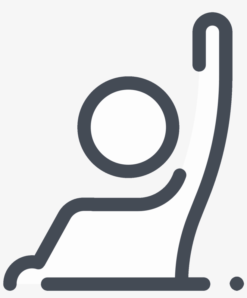 Raise A Hand To Answer Icon - Hand, transparent png #5282811