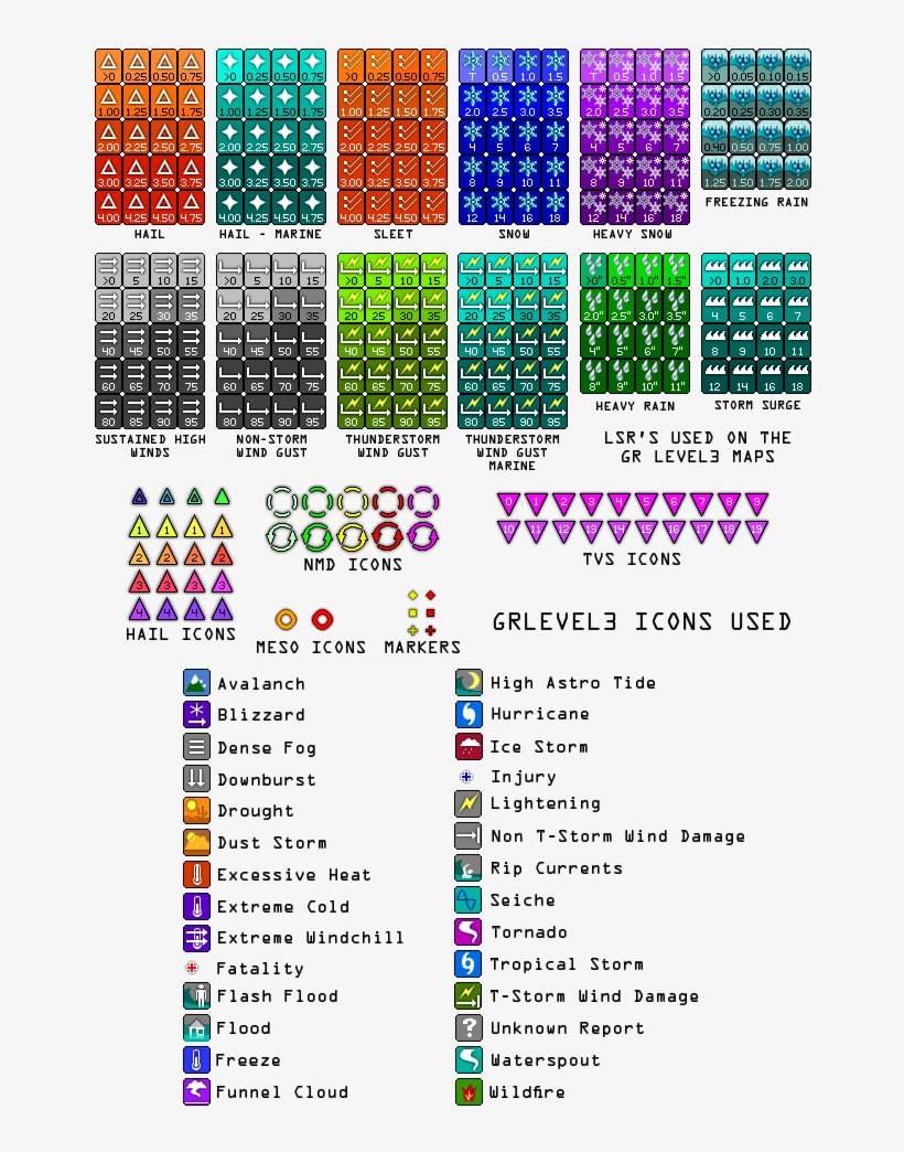 Gr3 Radar Icon Legend - Storm Reports, transparent png #5282813