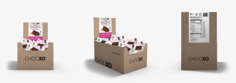 Chocxo Org 37% Milk Chocolate Coconut Almond Snaps, transparent png #5283453