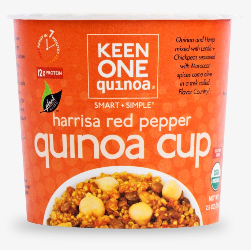 Harissa Red Pepper Cup Case Of - Keen One Organic Quinoa, Garden Medley - 4 Oz Pouch, transparent png #5283619