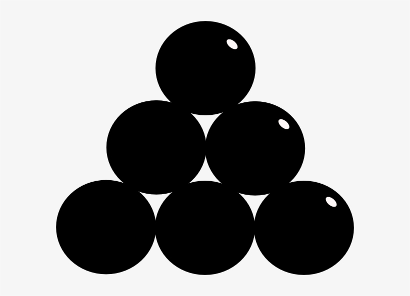 Png Black And White Download Ball Clipart - Cannon Balls Clipart, transparent png #5284026