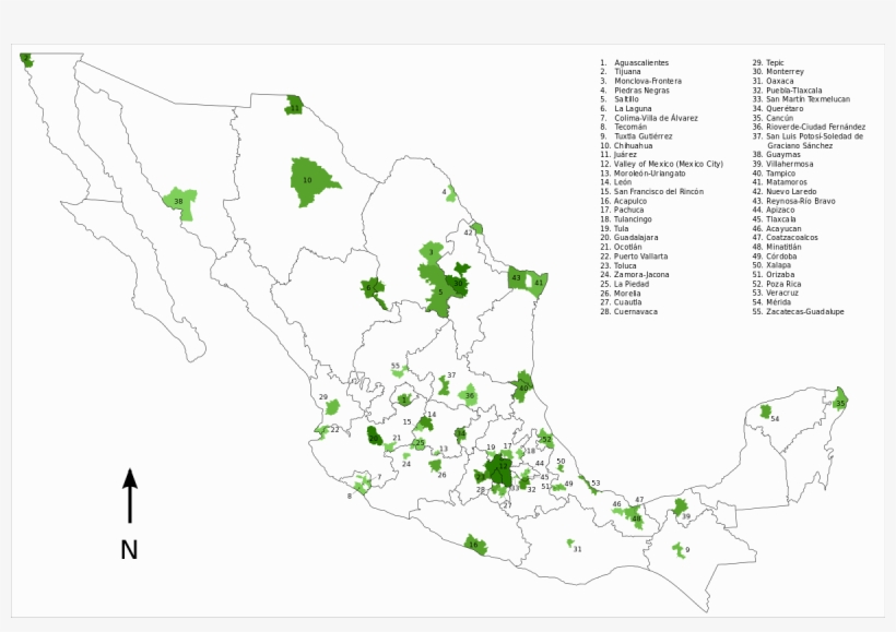 Mapa De Mexico Png, transparent png #5284817