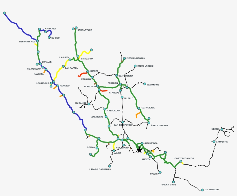 Capacidad De Carga En Las Vías - Map, transparent png #5285113