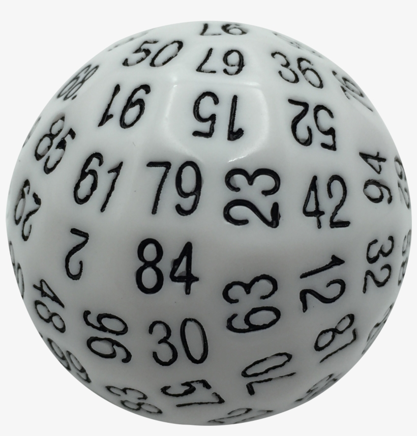 Single 100 Sided Polyhedral Dice - Single 100 Sided Polyhedral Dice (d100) | Solid White, transparent png #5285596