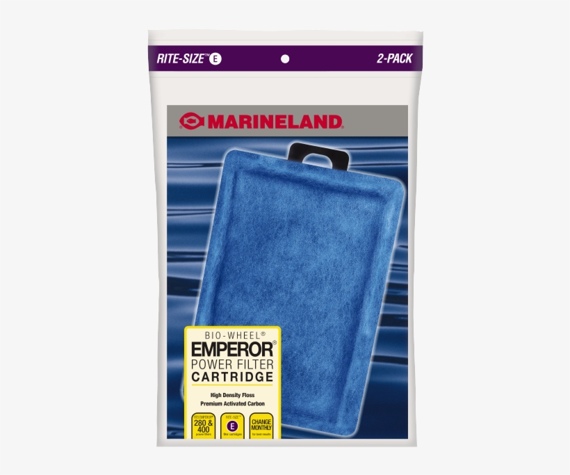 Marineland - Emperor Filter Cartridge E - 4 Pack, transparent png #5285667