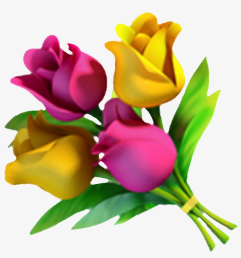 Emoji Fleur Flower Flora Rose Jaune Yellow Free Transparent PNG