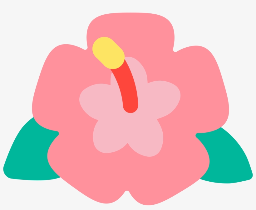 Open - Hibiscus Emoji Transparent, transparent png #5286264