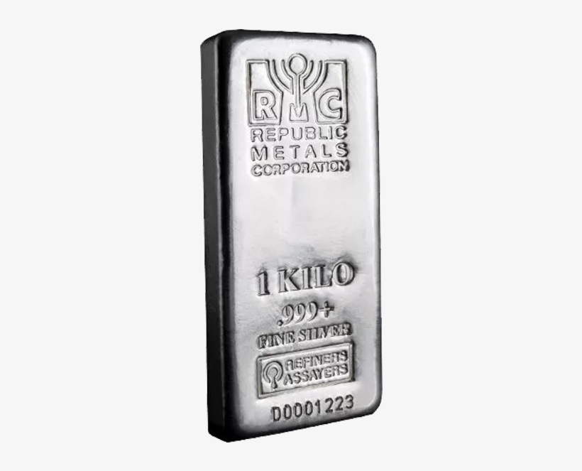 1 Kg Silver Bar - Silver Kilo, transparent png #5286321