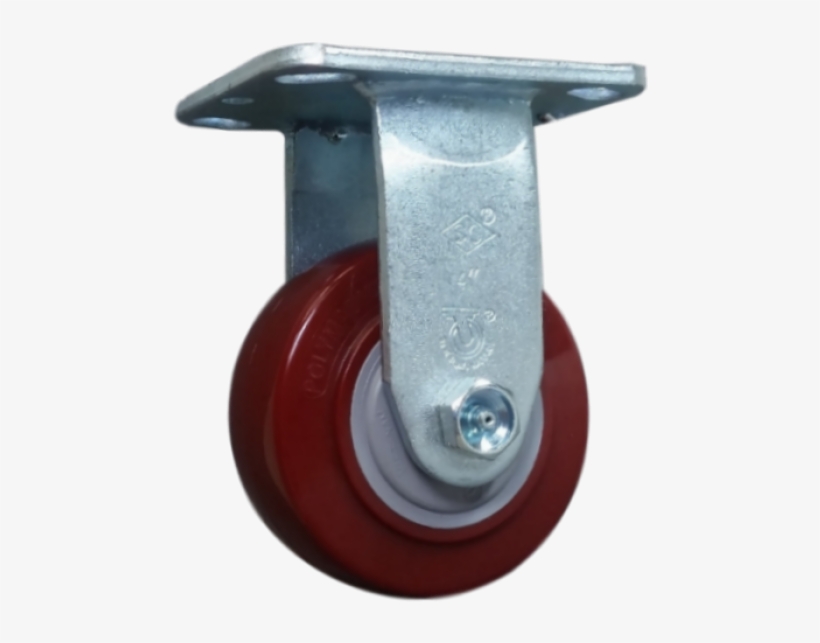 4" Polymadic Wheel Rigid Caster - 600 Lbs. Capacity, transparent png #5286662