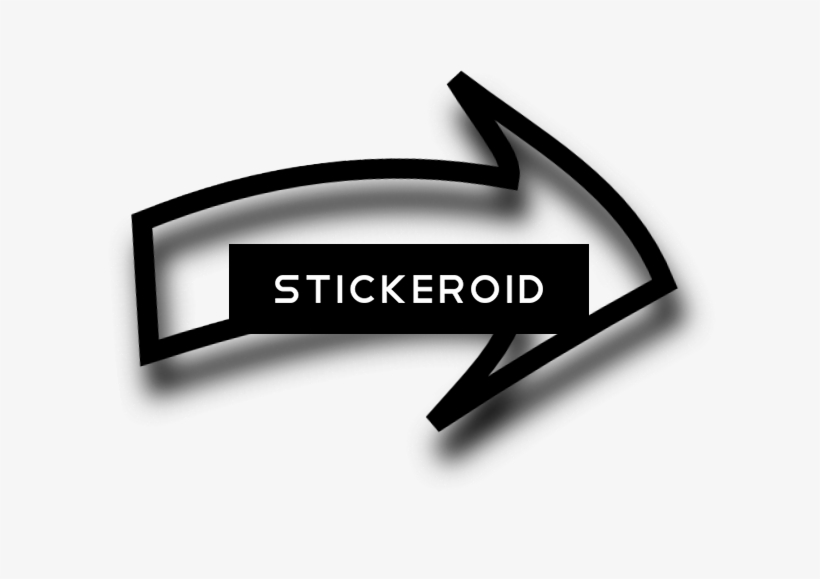 Right Arrow - Calligraphy, transparent png #5286954