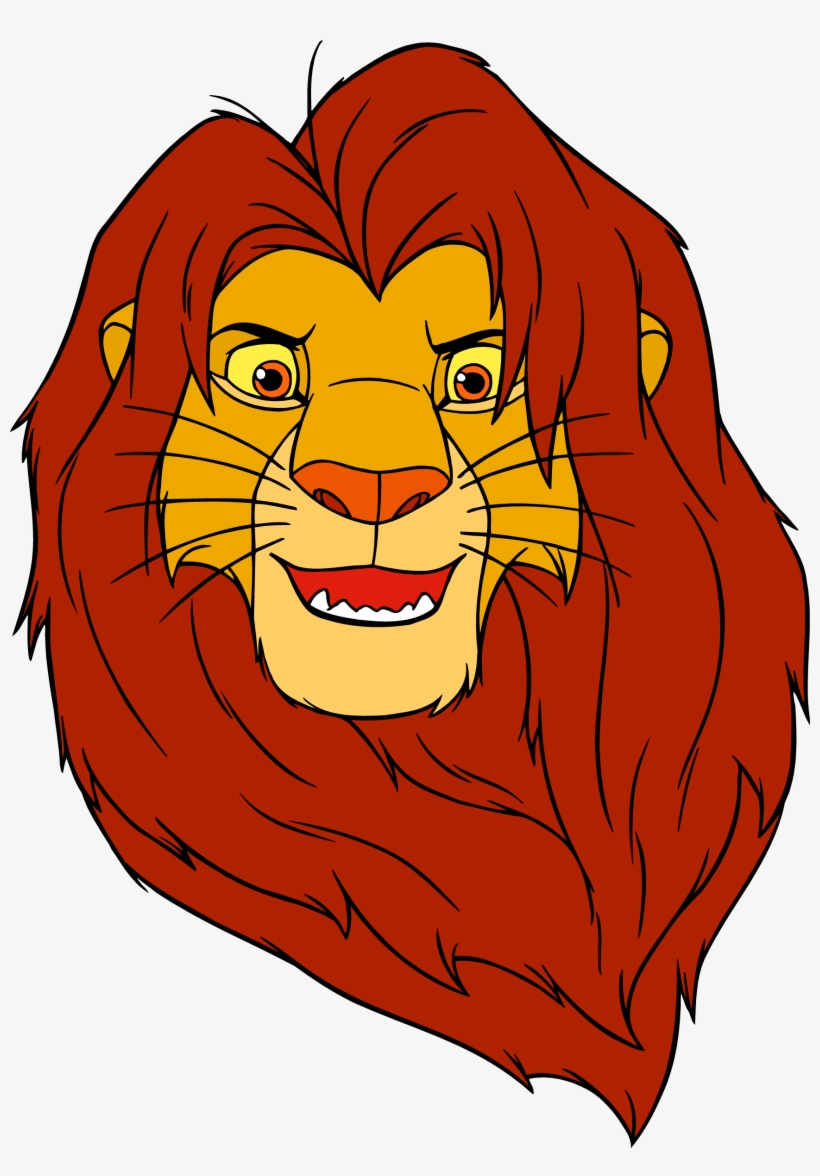 Lion - Simba Lion King Face, transparent png #5287005