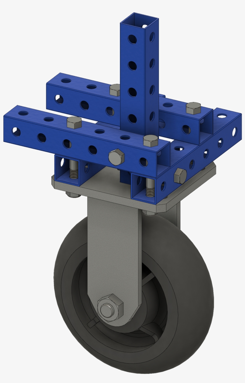 6" Donut Rigid Plate Caster Gray - Machine, transparent png #5287487