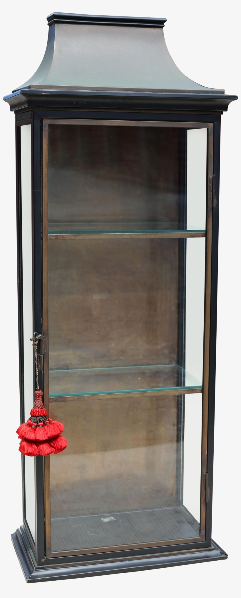 Brandt Metal Display Cabinet With Glass Shelves On - Glass, transparent png #5287497