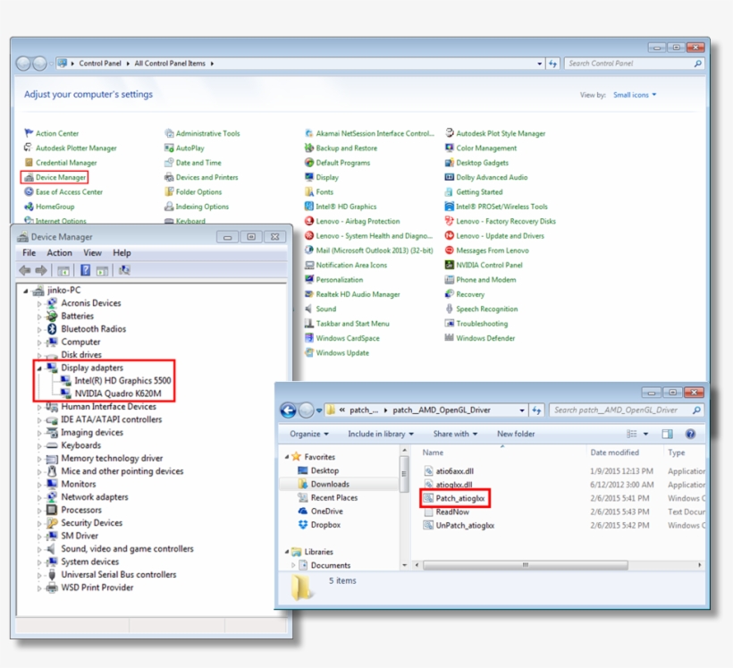 Amd Graphic Cards Control Panel Device Manager Display - Windows 7, transparent png #5288060