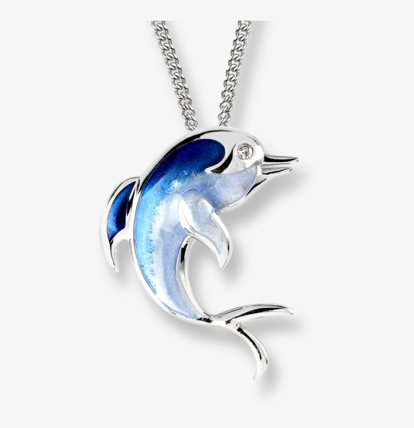 Nicole Barr Designs Sterling Silver Dolphin Necklace - Dolphin Necklace, transparent png #5288733