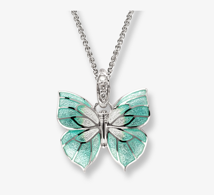 Nicole Barr Designs Sterling Silver Butterfly Necklace - Nicole Barr Hummingbird Necklace, transparent png #5288925