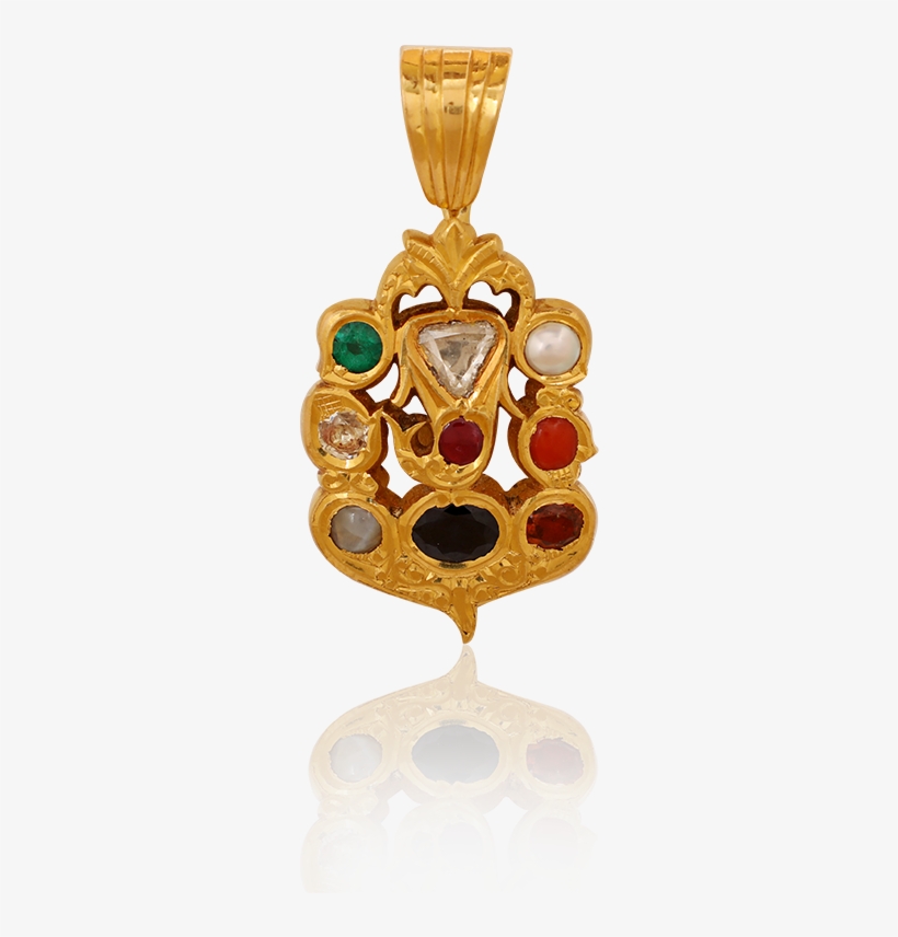 Enchanting Navaratna Gems Pendant - Locket, transparent png #5289023