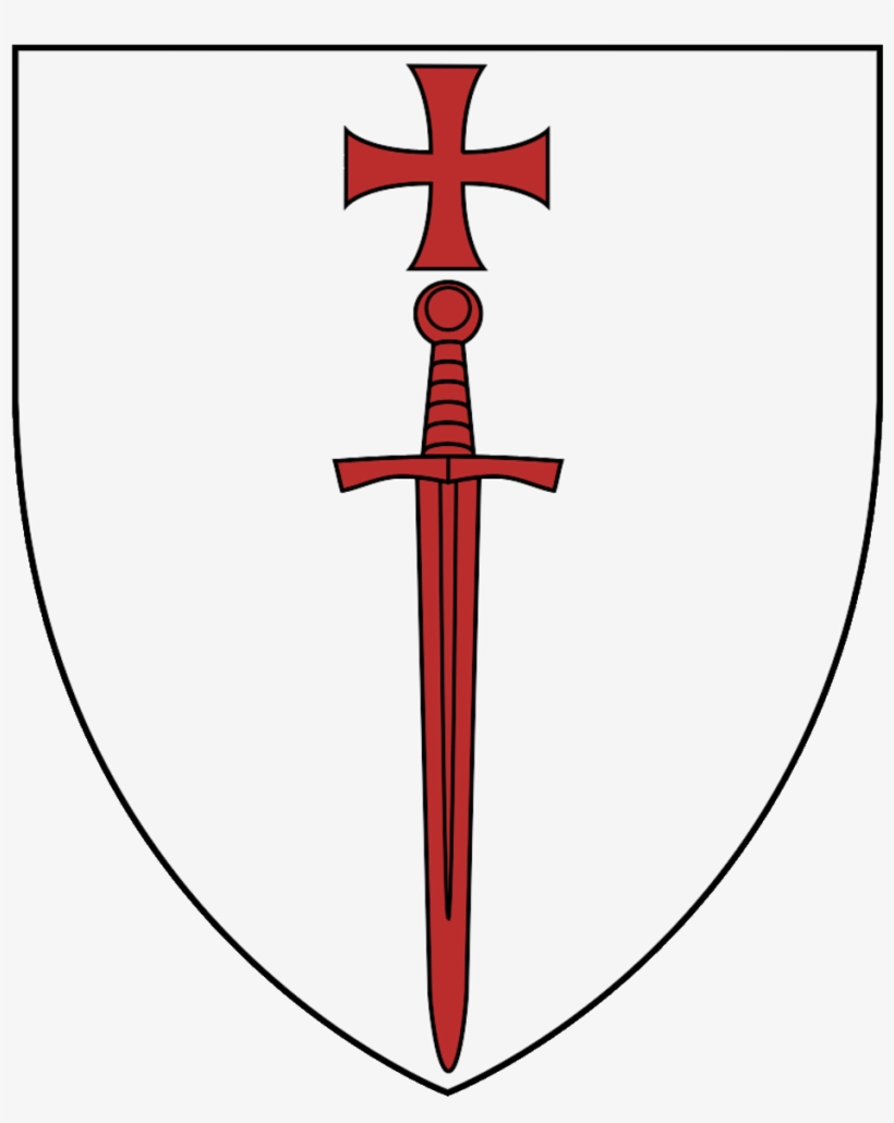 Pope Innocent Iii, Medieval Shields, Military Orders, - Орден Меченосцев, transparent png #5290190