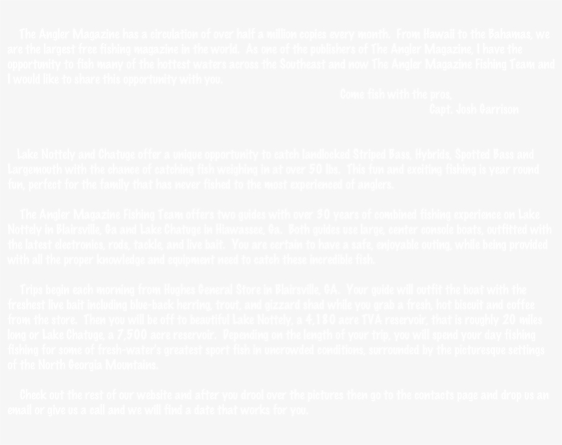 Josh Garrison Is The Co-publisher Of The Angler Magazine - Number, transparent png #5290427