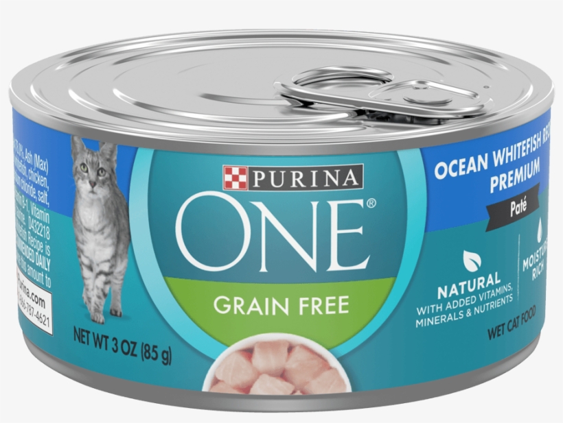Purina One Grain Free Ocean Whitefish Wet Cat Food - Dog Chow, transparent png #5290969